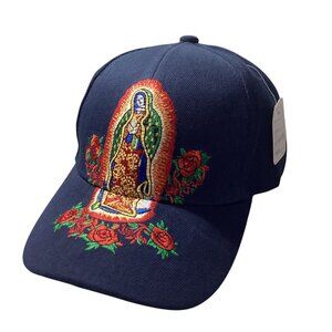 Guadalupe Navy Blue 6 Panel Adjustable Cap Embroidered Brand New With Tags